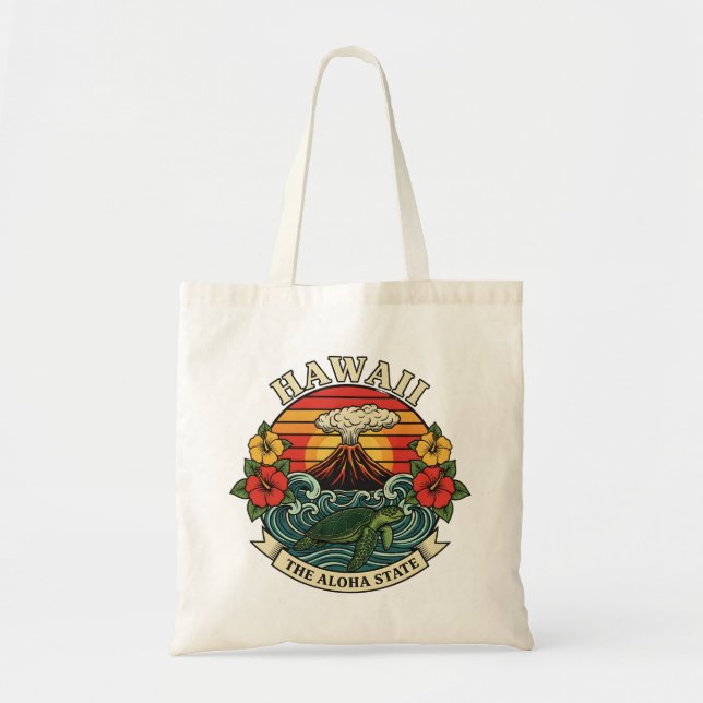 Hawaii: The Aloha State Tote Bag (Front)