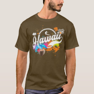 Hawaii Themed Fun Summer Surfing Dippin Dots T-Shirt