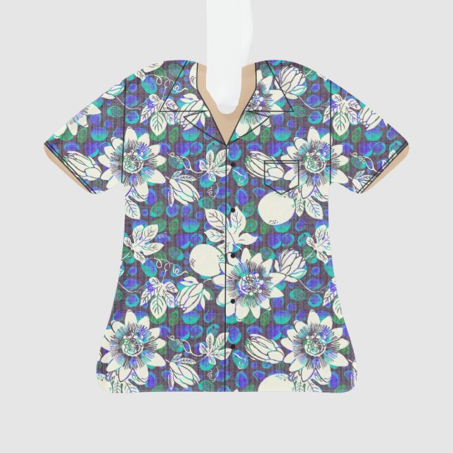 Hawaii themed shirt acrylic keepsake ornament (Front)