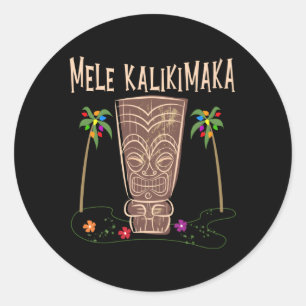Hawaii Tiki Classic Round Sticker