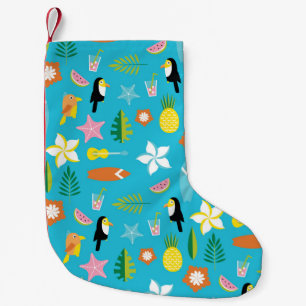 Hawaii Toucan Surf Vintage Small Christmas Stocking