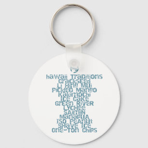 Hawaii Traditions Local Snacks Keychain