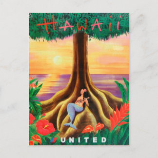 Hawaii travel postcard