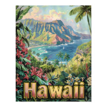 Hawaii Travel Poster Art Print Poster