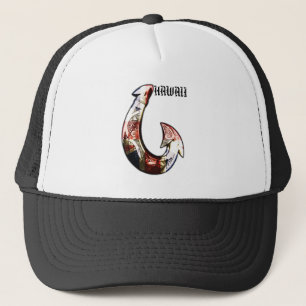 Hawaii Tribal Hook HIFlag Trucker Hat