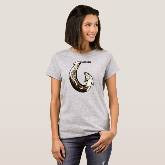 Hawaii Tribal Hook T-Shirt (Front Full)