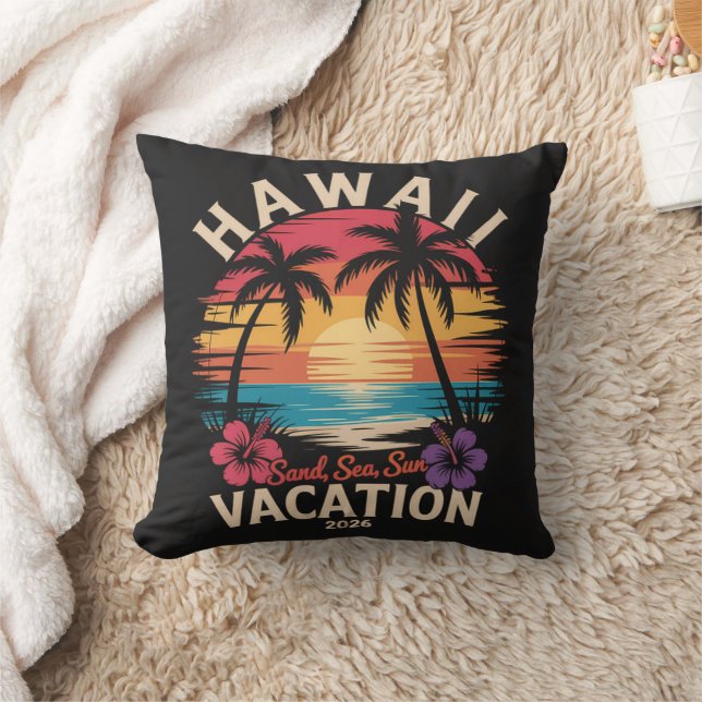 Hawaii Trip 2026 Summer Vacation Beach Cushion (Blanket)