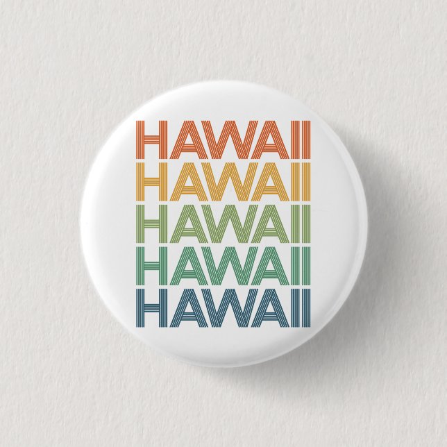 Hawaii Trip Tropical Aloha Hawaii Vacation, Beach 3 Cm Round Badge (Front)