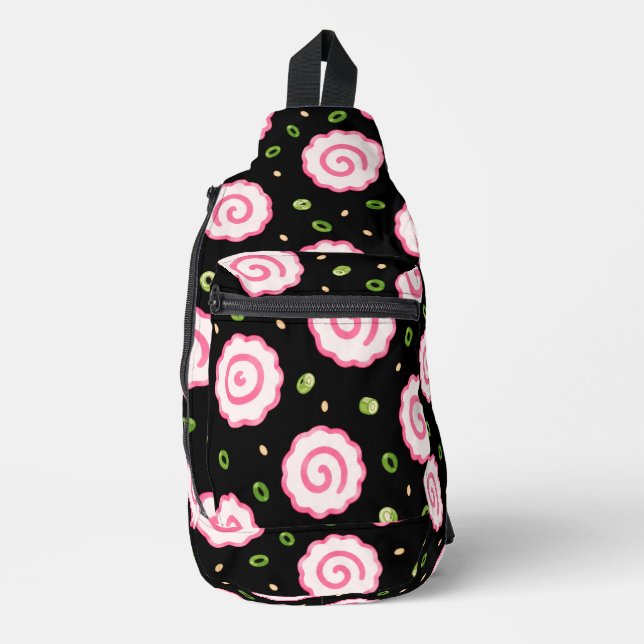 hawaii tropical aloha print sling bag (Front)