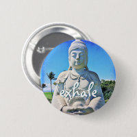 Hawaii Tropical Buddha Photo Exhale Quote Script