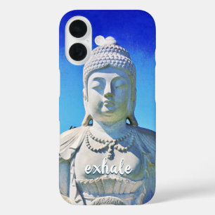 Hawaii Tropical Buddha Photo Exhale Quote Script iPhone 16 Case