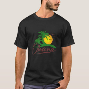 Hawaii Tropical Hawaiian Ohana Retro Women T-Shirt