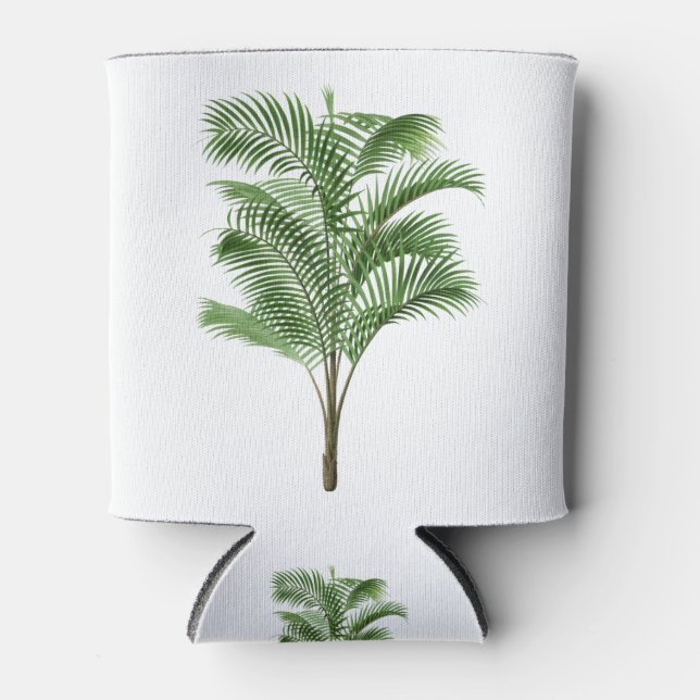 Hawaii TROPICAL Palm tree Can Cooler (Front)