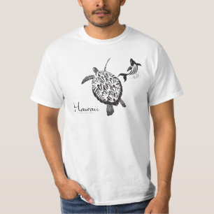 Hawaii Turtle and Whale T-Shirt