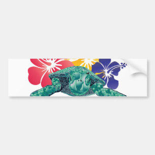 Hawaii Turtle Bumper Sticker