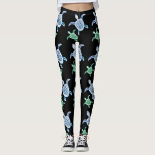 Hawaii Turtle Heart Leggings