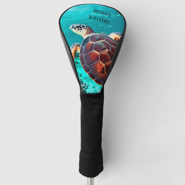 Hawaii Turtle Honu  Photo Golf Head Cover (Front)