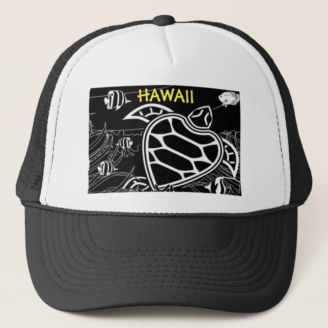 Hawaii Turtle Honu Trucker Hat (Front)