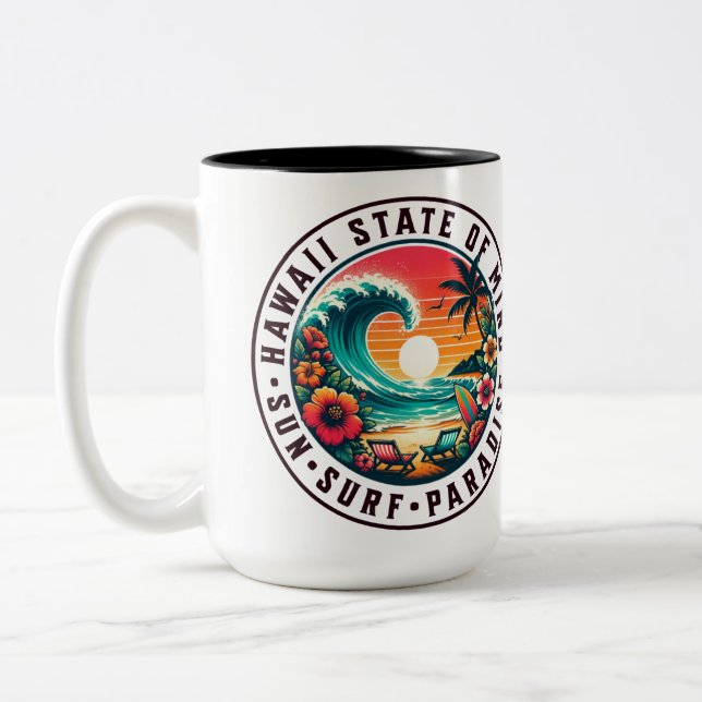 Hawaii Two-Tone Coffee Mug (Left)