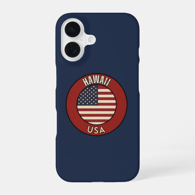 Hawaii United States of America iPhone 16 Case (Back)