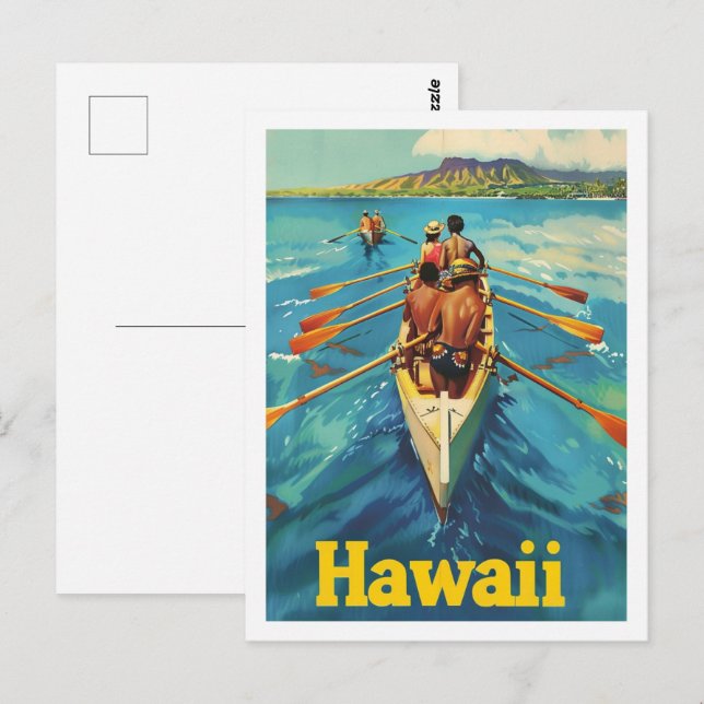 Hawaii USA America Vintage Famous Travel Place Postcard (Front/Back)