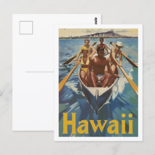 Hawaii USA America Vintage Famous Travel Place Postcard