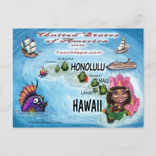 Hawaii USA Card (Front)