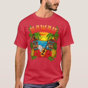 Hawaii Vacation Surfing Diving Beach Hawaiian Souv T-Shirt
