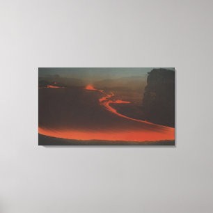 Hawaii - View of Lava Trails from Active Canvas Print