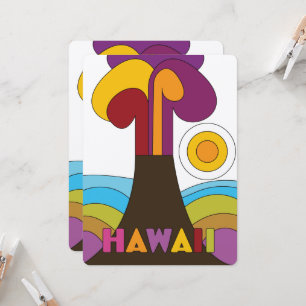Hawaii Vintage 1960s style travel poster