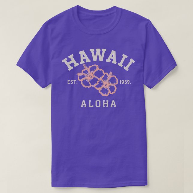 Hawaii vintage beach Aloha TShirt (Design Front)