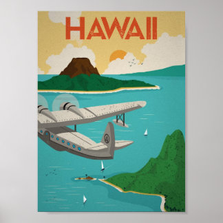 Hawaii Vintage Poster