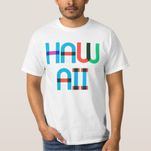 Hawaii Vintage Retro Colourful 90s Pop Art Type T-Shirt