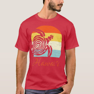 Hawaii Vintage Retro Sea Turtle Hawaiian Vacation T-Shirt