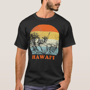 Hawaii Vintage Retro Surfing Hawaiian Vacation T-Shirt