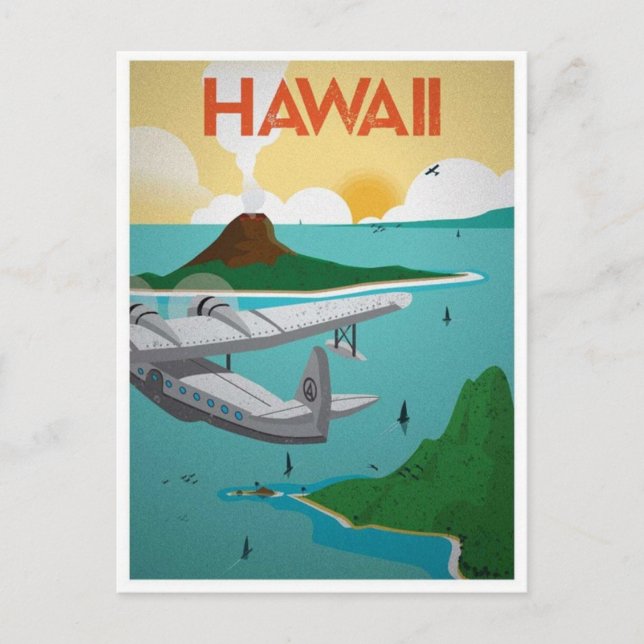 Hawaii Vintage travel postcard (Front)