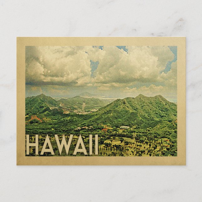 Hawaii Vintage Travel Postcards (Front)