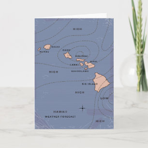Hawaii Vintage weather forecast Invitation