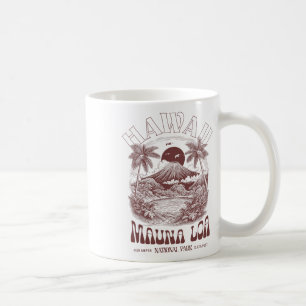 Hawaii Volcano Vintage Outdoor Mountain Hiking Coffee Mug