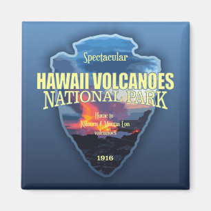 Hawaii Volcanoes (arrowhead) Magnet