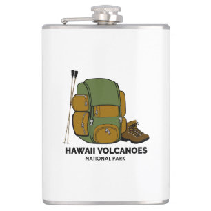 Hawaii Volcanoes National Park Backpack Hip Flask