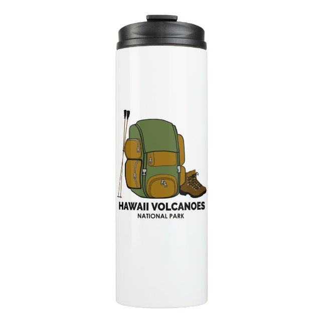 Hawaii Volcanoes National Park Backpack Thermal Tumbler (Front)