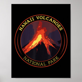 Hawaii Volcanoes National Park _ Camping Hiking Te Poster