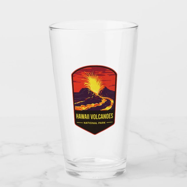 Hawaii Volcanoes National Park Glass (Front)