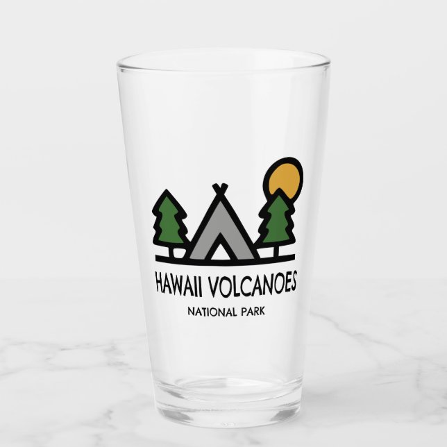 Hawaii Volcanoes National Park Glass (Front)
