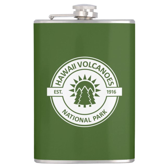 Hawaii Volcanoes National Park Hip Flask (Front)