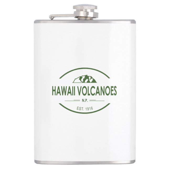 Hawaii Volcanoes National Park Hip Flask (Front)