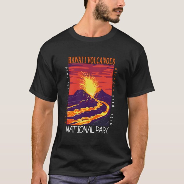 Hawaii Volcanoes National Park Kilauea Volcano T-Shirt (Front)