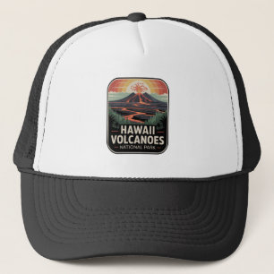 Hawaii Volcanoes National Park Lava Badge Trucker Hat
