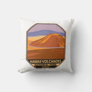 Hawaii Volcanoes National Park Mauna Kea Vintage Cushion